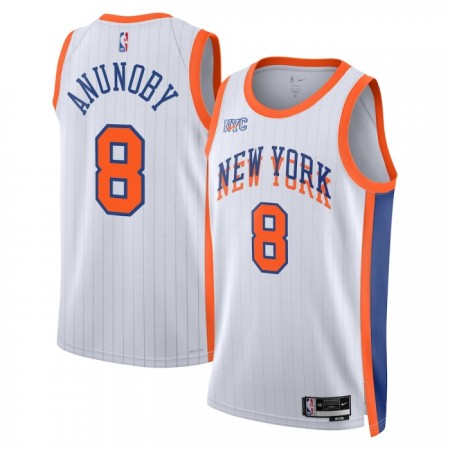 Dres New York Knicks Og Anunoby Nike 2024-25 City Edition Bijela Swingman